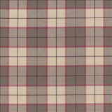 Kasmir Fabric Hemingway Plaid Berry 1446 50% Polyester 50% Viscose CHINA 68,000 Martindale Cycles H: 11 2/8 inches, V: 11 2/8 inches 57 - My Fabric Connection - Kasmir