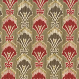 Kasmir Fabric Madras Ruby 5064 55% Linen 45% Viscose CHINA 15,000 Wyzenbeek Double Rubs H: 13 4/8 inches, V: 12 5/8 inches 54 - My Fabric Connection - Kasmir