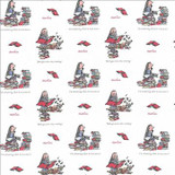 Kasmir Fabric Matilda Positively Pink 1445 100% Cotton TURKEY Not Tested H: 13 4/8 inches, V: 12 5/8 inches 55 - My Fabric Connection - Kasmir