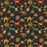 Kasmir Fabric Menagerie Jungle 1433 100% Cotton INDONESIA 15,000 Wyzenbeek Double Rubs H: 27 inches, V: 27 inches 54 - 55 - My Fabric Connection - Kasmir