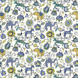 Kasmir Fabric Menagerie Starlight 1436 100% Cotton INDONESIA 15,000 Wyzenbeek Double Rubs H: 27 inches, V: 27 inches 54 - 55 - My Fabric Connection - Kasmir
