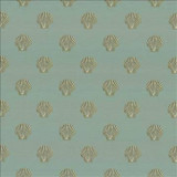 Kasmir Fabric Shell Pointe Sea 1441 100% Polyester CHINA 60,000 Wyzenbeek Double Rubs H: 7 4/8 inches, V: 7 5/8 inches 56 - My Fabric Connection - Kasmir