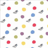 Kasmir Fabric Wondercrump Spot Rainbow 1445 100% Cotton TURKEY Not Tested H: 9 1/8 inches, V: 6 3/8 inches 55 - My Fabric Connection - Kasmir