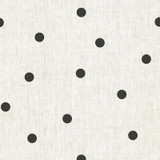 Kravet Design Fabric 4095.81 Scatter Dot Black Kate Spade Curiosities Linen 88%, Viscose 12% India See Sample Horizontal: 17 inches and Vertical: 16 inches 50.5 inches - My Fabric Connection -