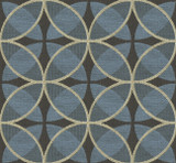 Kravet Contract Fabric 31526.5 Clockwork Sapphire Contract Gis Recycled Polyester 39%, Polyester 35%, Cotton 26% USA Heavy Horizontal: 14 inches and Vertical: 5 inches 55 inches - My Fabric Connection -