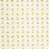 Fired Earth Fabric FE9117.1 Delftware Toile Olive The Delft Cotton 100% United Kingdom Light Horizontal: See Sample and Vertical: 19.306 inches 55.16 inches - My Fabric Connection -