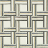 Kravet Couture Fabric 4449.511 Front Row Steel Blue Modern Tailor Cotton 50%, Viscose 50% India see sample Horizontal: 7.75 inches and Vertical: 7.5 inches 55 inches - My Fabric Connection -