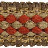 Kravet Couture Fabric T30623.624 Tracker Fireside Nomad Chic Viscose 100% Germany see sample Horizontal: .4 inches and Vertical: .8 inches 2 inches - My Fabric Connection -