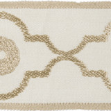 Kravet Design Fabric T30745.16 Ogee Chain Cream Candice Olson Linen 43%, Rayon 33%, Viscose 24% China see sample Horizontal: see sample and Vertical: see sample 2.95 inches - My Fabric Connection -