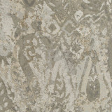 Beacon Hill Fabric Alfombra Silver Gold Silk Jacquards &amp; Embroideries INDIA - Horizontal: 25.75 inches and Vertical: 29 inches 54 inches - My Fabric Connection -