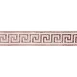 Scalamandre Trim Trim Greek Key Velvet Tape/Amethyst T3279-004 SCALAMANDRE WAREHOUSE 50% VISCOSE 50% COTTON INDIA LIGHT DUTY Horizontal: 2.875" and Vertical: 4" - My Fabric Connection -
