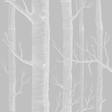 Cole & Son Wallcovering Woods Grey/White COLE & SON ICONS PAPER - 100% United Kingdom - Horizontal: - and Vertical: 27.5 20.5 - My Fabric Connection -