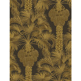 Cole & Son Wallcovering Hollywood Palm Charcoal & Gold