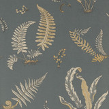 G P & J Baker Wallcovering Ferns Charcoal/Bronze SIGNATURE PAPER - 100% United Kingdom - Horizontal: 20.488 and Vertical: 20.882 20.488 - My Fabric Connection -