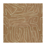 Groundworks Fabric Graffito Salmon/Cream KELLY WEARSTLER III COTTON - 52%;LINEN - 48% Italy - Horizontal: 54 and Vertical: 54 54 - My Fabric Connection -