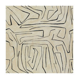 Groundworks Fabric Graffito Linen/Onyx KELLY WEARSTLER III COTTON - 52%;LINEN - 48% Italy - Horizontal: 54 and Vertical: 54 54 - My Fabric Connection -