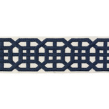 Lee Jofa Trim Avignon Tape Navy SUZANNE KASLER COLLECTION II RAYON - 63.6%;POLYESTER - 36.4% India - Horizontal: 2.4 and Vertical: 3.6 2.5 - My Fabric Connection -