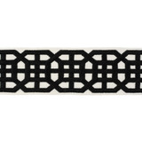 Lee Jofa Trim Avignon Tape Black SUZANNE KASLER COLLECTION II RAYON - 63.6%;POLYESTER - 36.4% India - Horizontal: 2.4 and Vertical: 3.6 2.5 - My Fabric Connection -