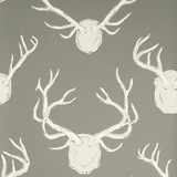 Lee Jofa Wallcovering Antlers Paper Grey