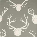 Lee Jofa Wallcovering Antlers Paper Grey LODGE II WALLPAPER PAPER - 100% United States - Horizontal: 27 and Vertical: 32.25 27 - My Fabric Connection -