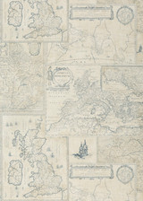 Mulberry Wallcovering Bohemian Travels Indigo