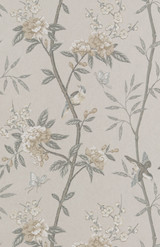 G P & J Baker Wallcovering Peony & Blossom Dove/Silver