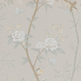 G P & J Baker Wallcovering Peony & Blossom Soft Aqua LANGDALE PAPER - 100% United Kingdom - Horizontal: 20.488 and Vertical: 25.61 20.488 - My Fabric Connection -