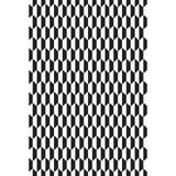 Cole & Son Fabric Tile Blk Wht COLE & SON CONTEMPORARY FABRICS VISCOSE - 77%;POLYESTER - 23% Italy HEAVY Horizontal: 1.38 and Vertical: 3.5 54.7 - My Fabric Connection -