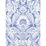 Cole & Son Wallcovering Chatterton Blue And White COLE & SON ALBEMARLE PAPER - 100% United Kingdom Horizontal: and Vertical: 36.01 27 - My Fabric Connection -