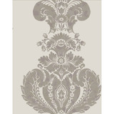 Cole & Son Wallcovering Baudelaire Grey And Silver COLE & SON ALBEMARLE PAPER - 100% United Kingdom Horizontal: and Vertical: 25.22 20 - My Fabric Connection -