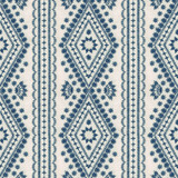Lee Jofa Fabric Lucknow Blue OSCAR DE LA RENTA III POLYESTER - 75%;LINEN - 15%;COTTON - 10% India LIGHT Horizontal: 7.25 and Vertical: 7.5 51 - My Fabric Connection -