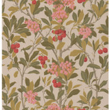 Cole & Son Wallcovering Strawberry Tree Pink & Linen