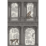 Cole & Son Wallcovering Procuratie Con Vista Soot & Snow COLE & SON FORNASETTI PAPER - 100% United Kingdom - Horizontal: 27 and Vertical: 40 27 - My Fabric Connection -
