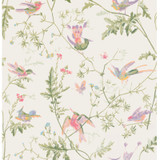 Cole & Son Wallcovering Hummingbirds Soft Multi-Colour