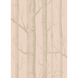 Cole & Son Wallcovering Woods Pink/Gilver COLE & SON WHIMSICAL PAPER - 100% United Kingdom - Horizontal: - and Vertical: 28.3 20.5 - My Fabric Connection -
