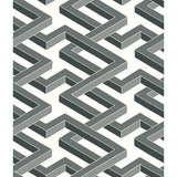 Cole & Son Wallcovering Luxor Black And White COLE & SON GEOMETRIC II PAPER - 100% United Kingdom - Horizontal: - and Vertical: 12 20.5 - My Fabric Connection -