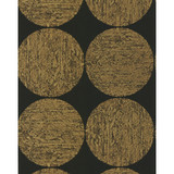 Cole & Son Wallcovering Luna Gold/Onyx COLE & SON NEW CONTEMPORARY II PAPER - 100% United Kingdom Horizontal: 20.5 and Vertical: 20.5 - My Fabric Connection -