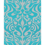 Cole & Son Wallcovering Woodstock Aqua COLE & SON NEW CONTEMPORARY II PAPER - 100% United Kingdom Horizontal: and Vertical: 21 20.5 - My Fabric Connection -