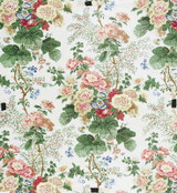 Lee Jofa Fabric Hollyhock Hdb White/Coral