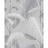 Cole & Son Wallcovering Palm Jungle Lilac & Grey CONTEMPORARY RESTYLED PAPER - 100% United Kingdom Horizontal: 20.5 and Vertical: 25 20.5 - My Fabric Connection -