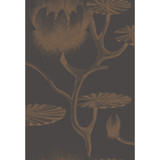 Cole & Son Wallcovering Lily Black/Bronze CONTEMPORARY RESTYLED PAPER - 100% United Kingdom Horizontal: 20.5 and Vertical: 30 20.5 - My Fabric Connection -