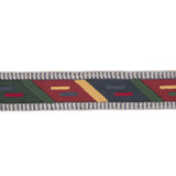 Lee Jofa Trim Abbe Tape Multi/Blue MERKATO JUTE - 55%;COTTON - 35%;POLYESTER - 10% India - Horizontal: 2.70284 and Vertical: 15.51178 2.6792 - My Fabric Connection -