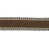 Lee Jofa Trim Danakil Tape Cocoa/Ebony MERKATO JUTE - 60%;COTTON - 40% India - Horizontal: 1.70208 and Vertical: 0 1.70208 - My Fabric Connection -
