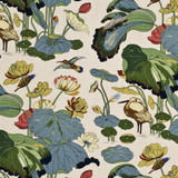 G P & J Baker Fabric Nympheus - Linen Stone/Pistachio PERENNIA LINEN - 100% United Kingdom - Horizontal: 53.978 and Vertical: 34.278 53.978 - My Fabric Connection -