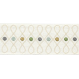 Baker Lifestyle Trim Cordoba Braid Aqua HOMES & GARDENS III LINEN - 90%;POLYESTER - 10% India - Horizontal: - and Vertical: - 3.349 - My Fabric Connection -