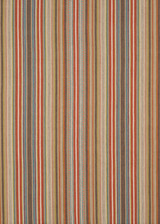 Mulberry Fabric Tapton Stripe Teal/Russet BOHEMIAN TRAVELS COTTON - 53%;JUTE - 47% India - Horizontal: 17.73 and Vertical: - 53.978 - My Fabric Connection -