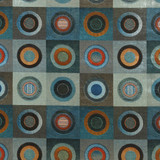 Mulberry Fabric Dress Circle Velvet Teal FESTIVAL VISCOSE - 55%;COTTON - 45% Italy HEAVY Horizontal: 27.186 and Vertical: 26.398 53.978 - My Fabric Connection -