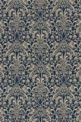 G P & J Baker Fabric Fritillerie Indigo