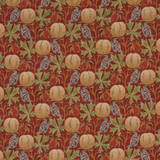 G P & J Baker Fabric Pumpkins Red/Green ORIGINALS V VISCOSE - 85%;LINEN - 15% United Kingdom HEAVY Horizontal: 14.184 and Vertical: 13.396 53.978 - My Fabric Connection -