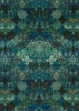 G P & J Baker Fabric Sampul Peacock